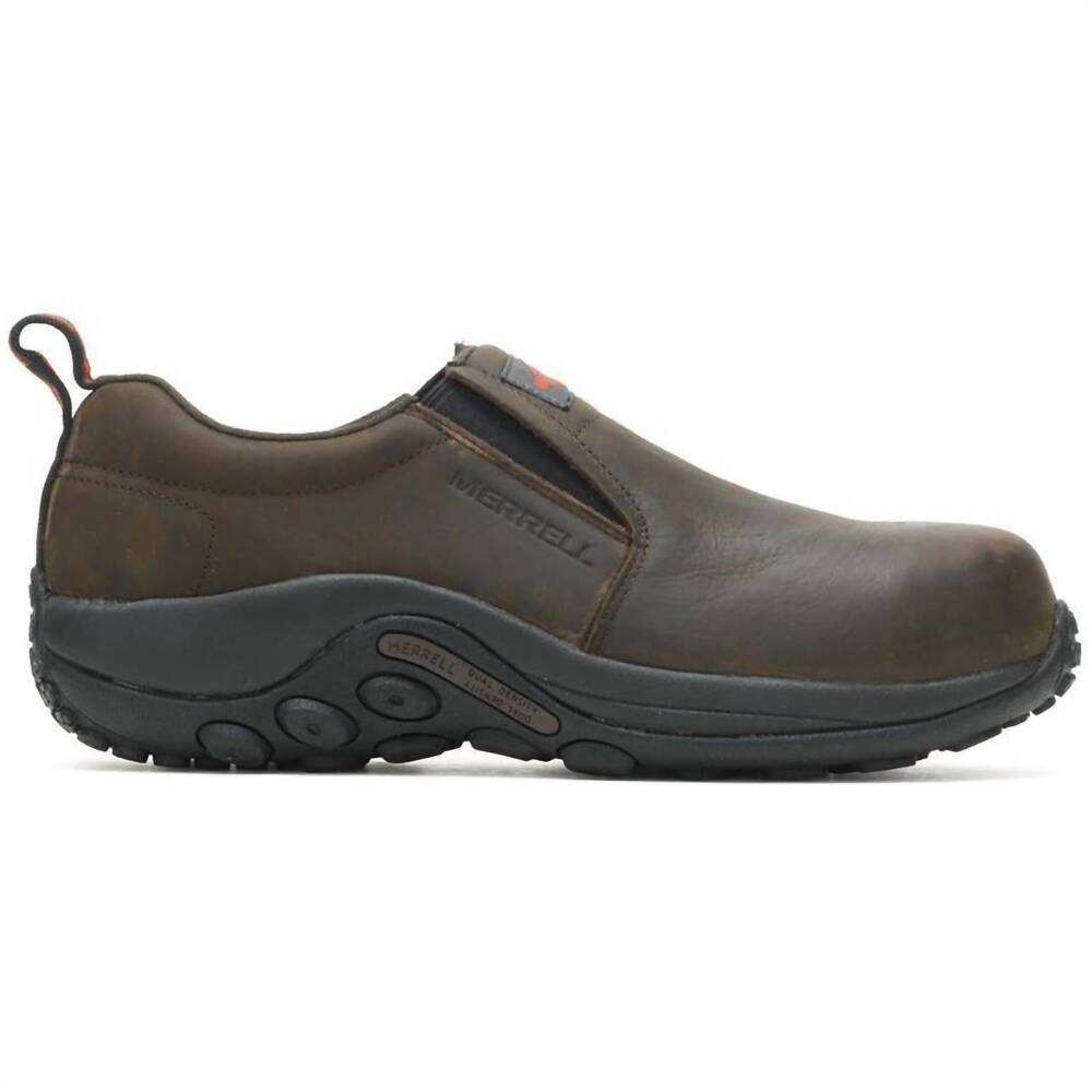 NEW MERRELL men's jungle moc ltrct shoe - wide in brown